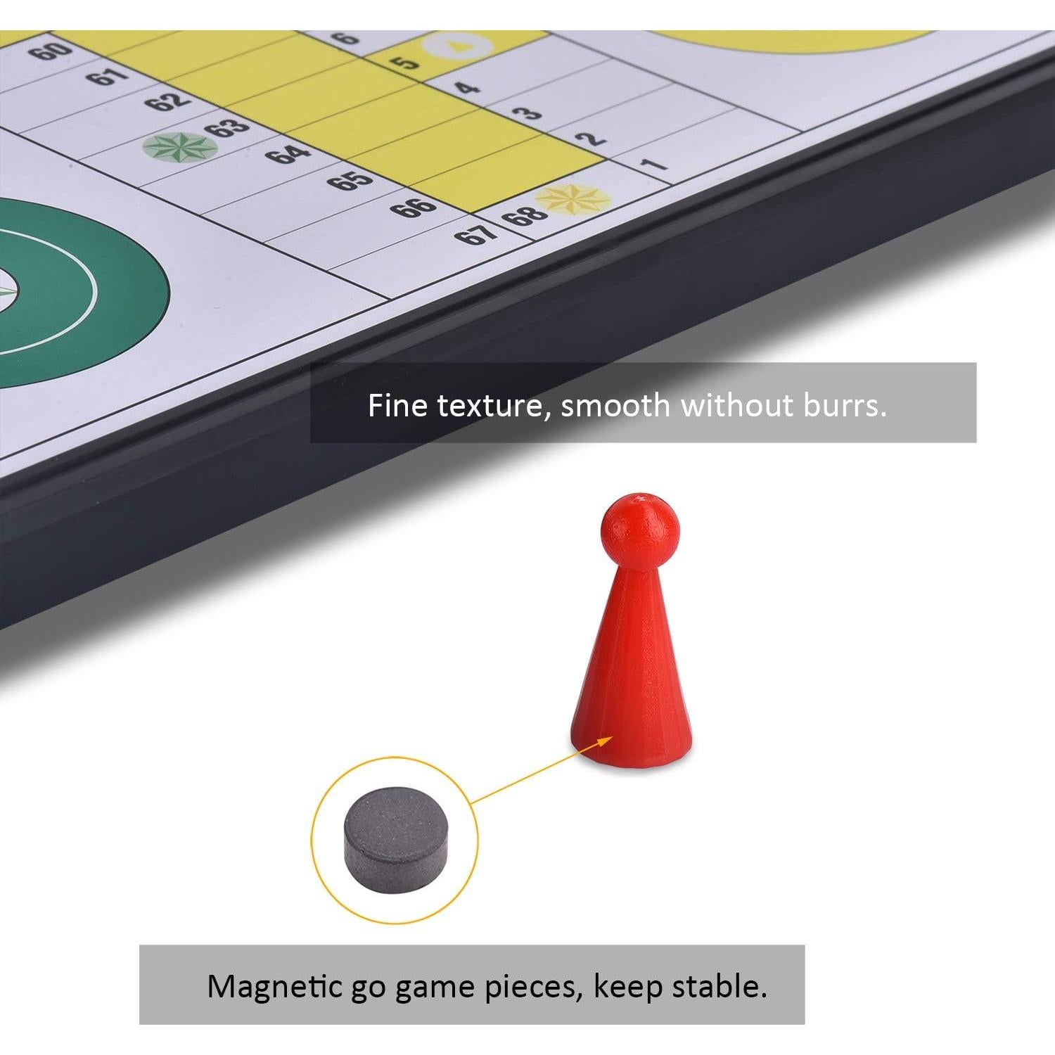 Juego de Mesa Ludo Magnético QuadPro Plegable 25 cm Viaje