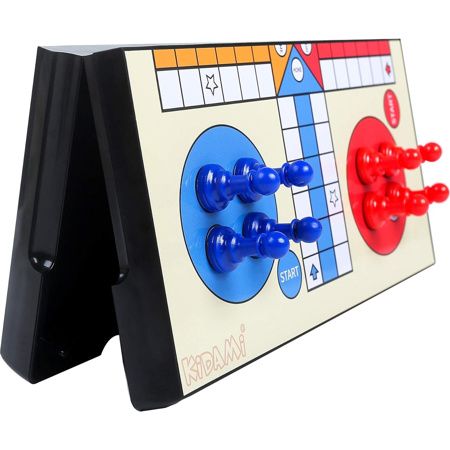 Juego de Mesa Ludo Magnético KIDAMI Plegable 24.1 cm