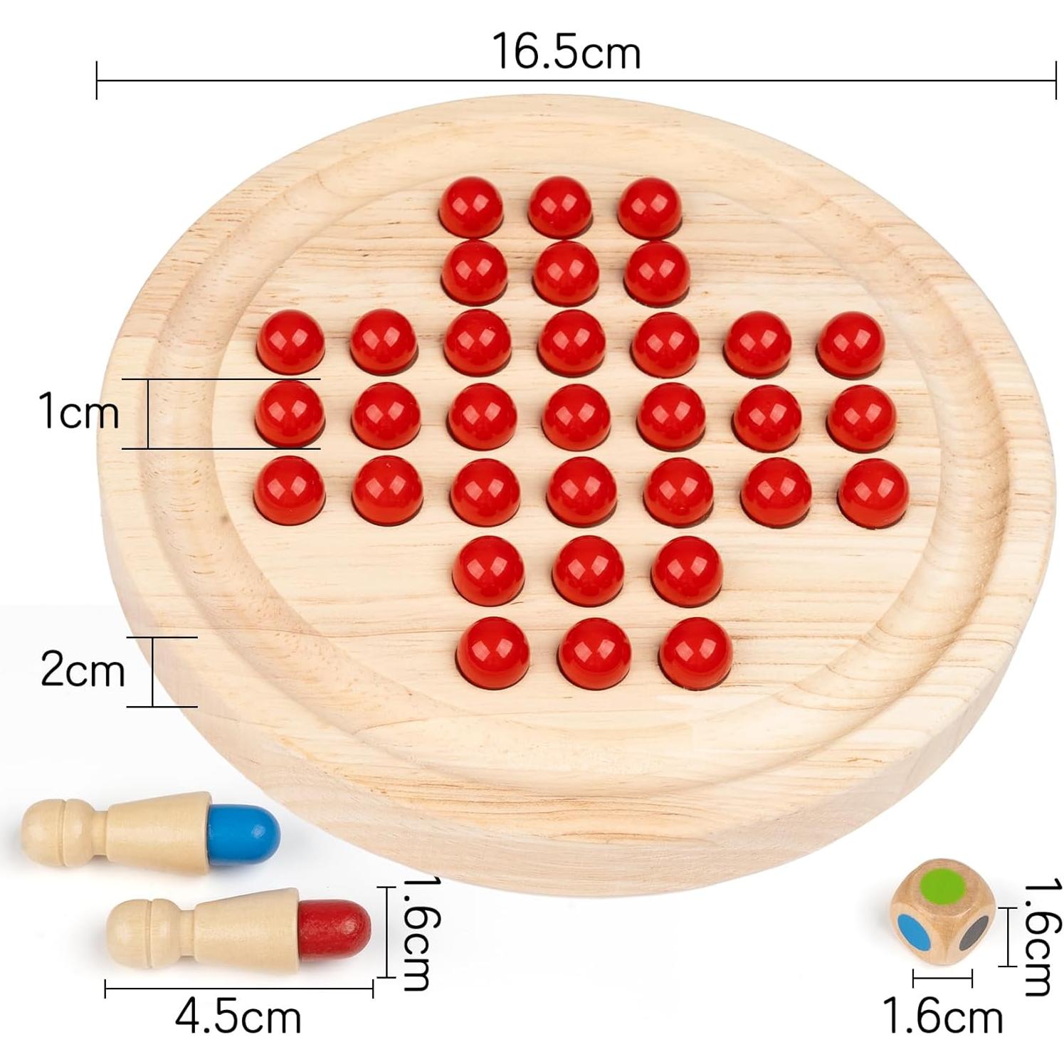 Ajedrez de Memoria Doble Lado Anstore Madera 16.5x2cm