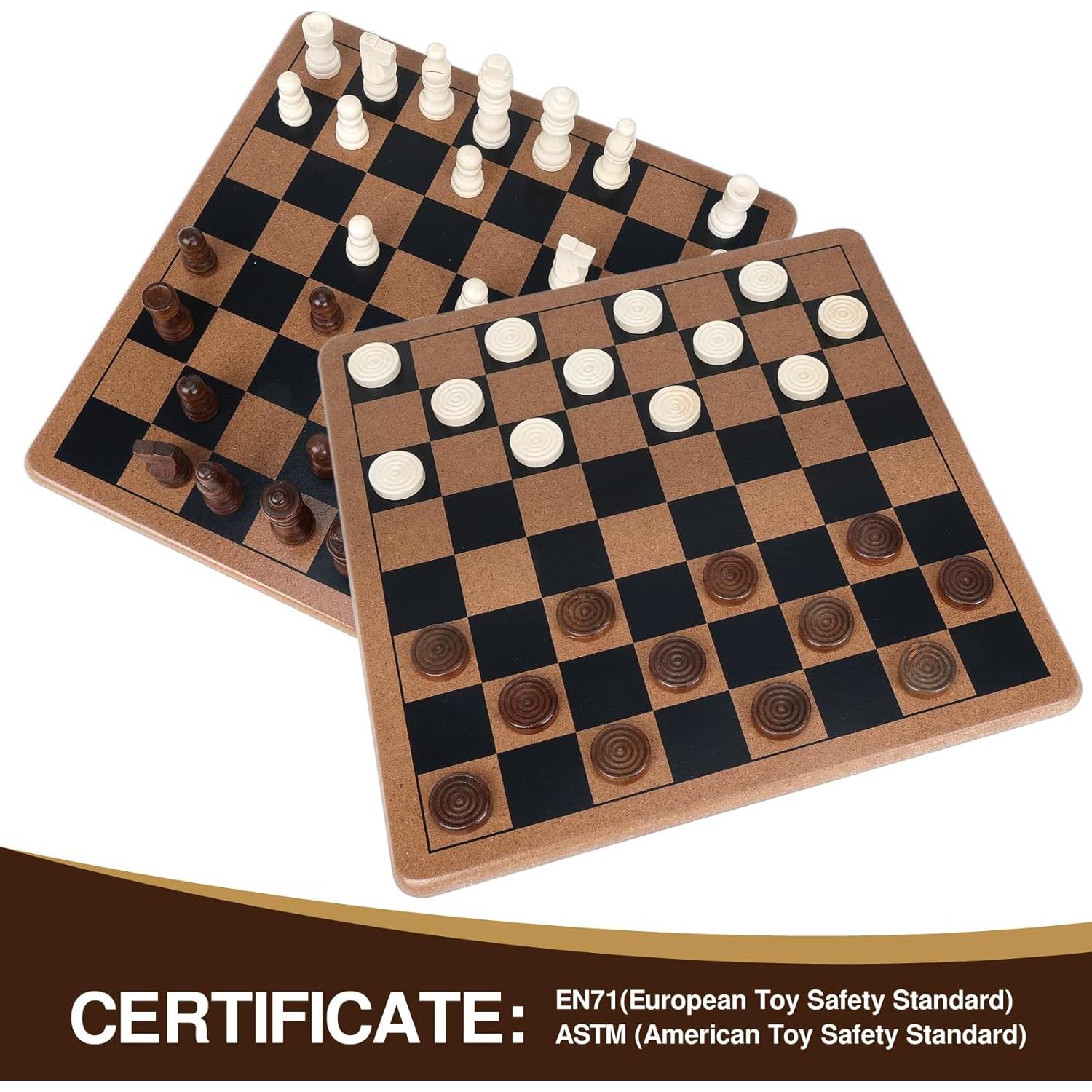 Juego de Ajedrez Magnético de Madera GOTHINK 38x38cm Plegable