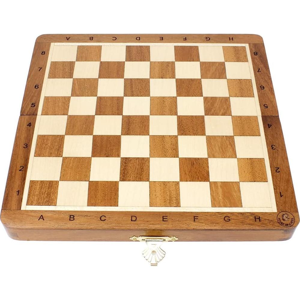 Juego de Ajedrez de Viaje Plegable Magnético Casa de Ajedrez 20.32 cm