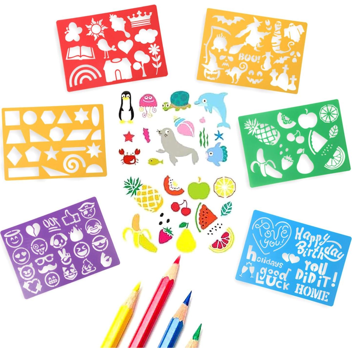 Kit de Plantillas de Dibujo DIYASY 20 Pcs para Niños