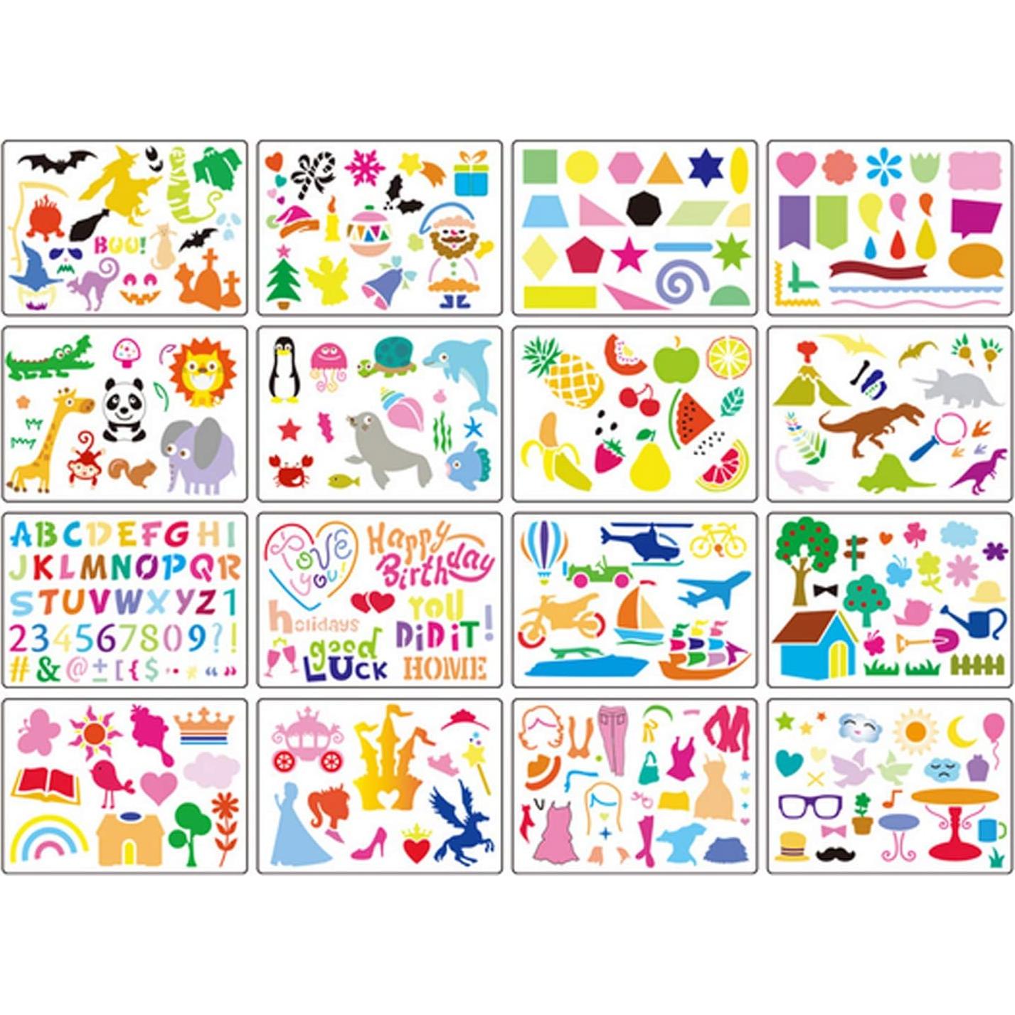 Kit de Plantillas de Dibujo DIYASY 20 Pcs para Niños