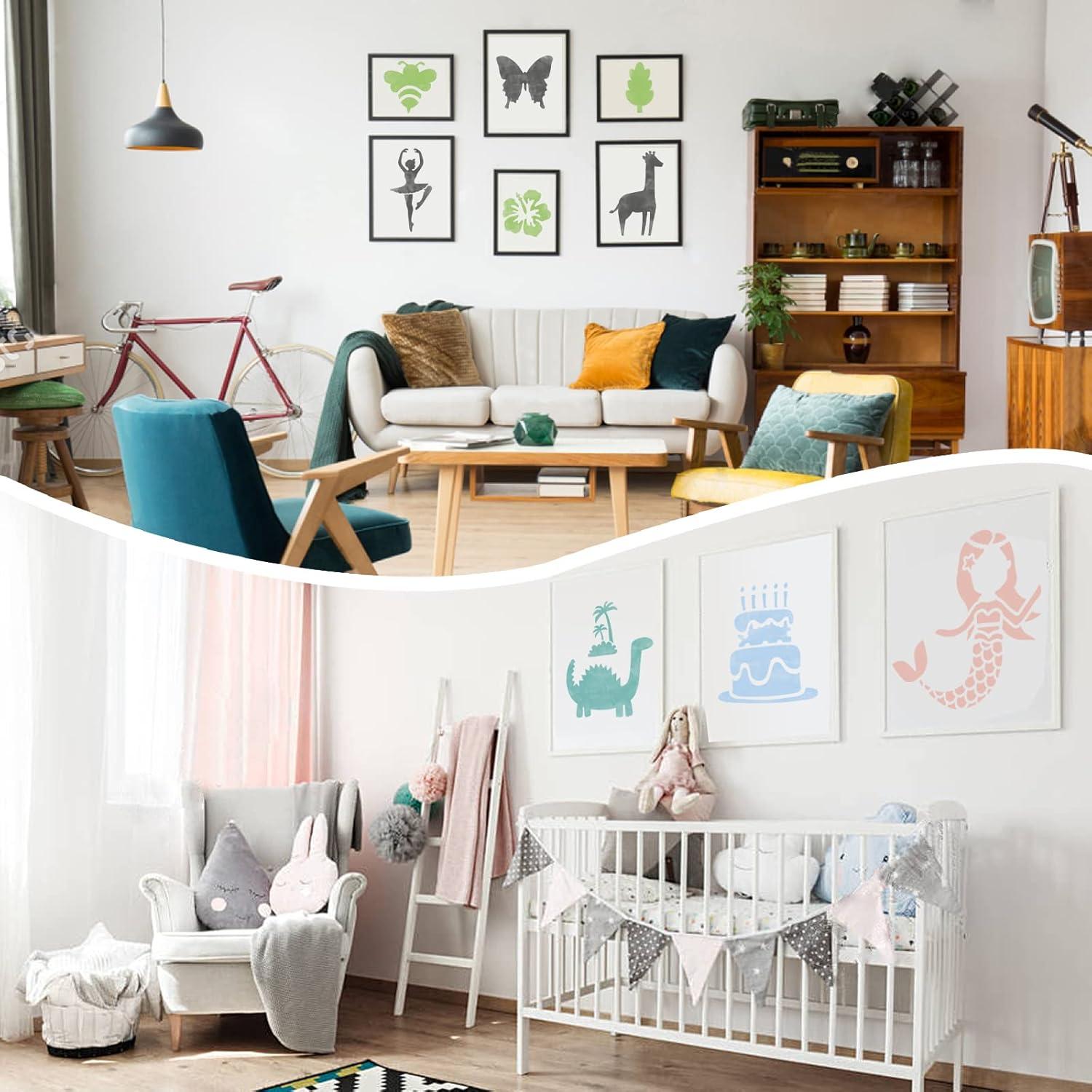 20 Plantillas de Dibujo ViikiFain 20x20 cm + 5 Papeles para Rascar