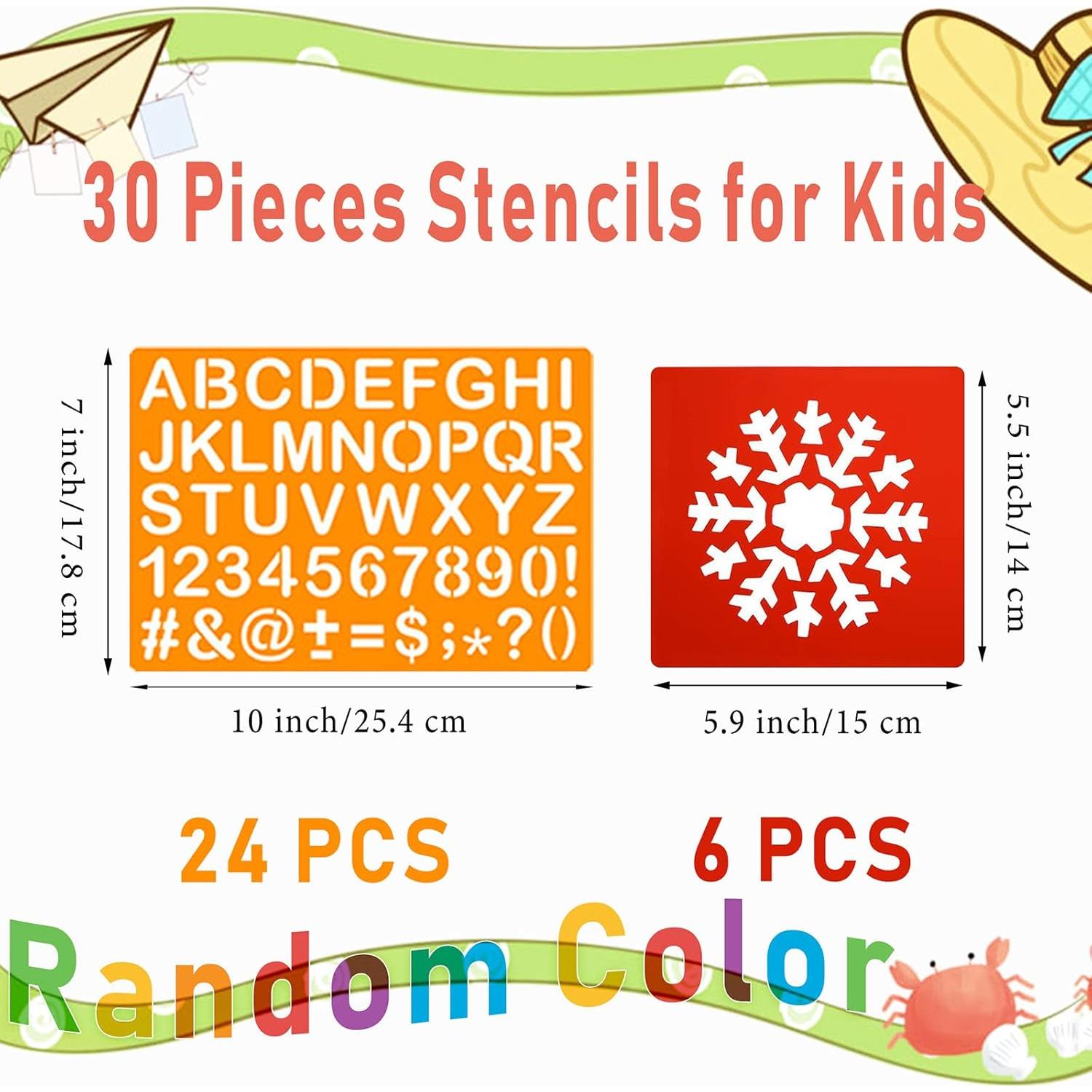 Set de 30 Plantillas de Dibujo LanMa para Niños - 400 Imágenes