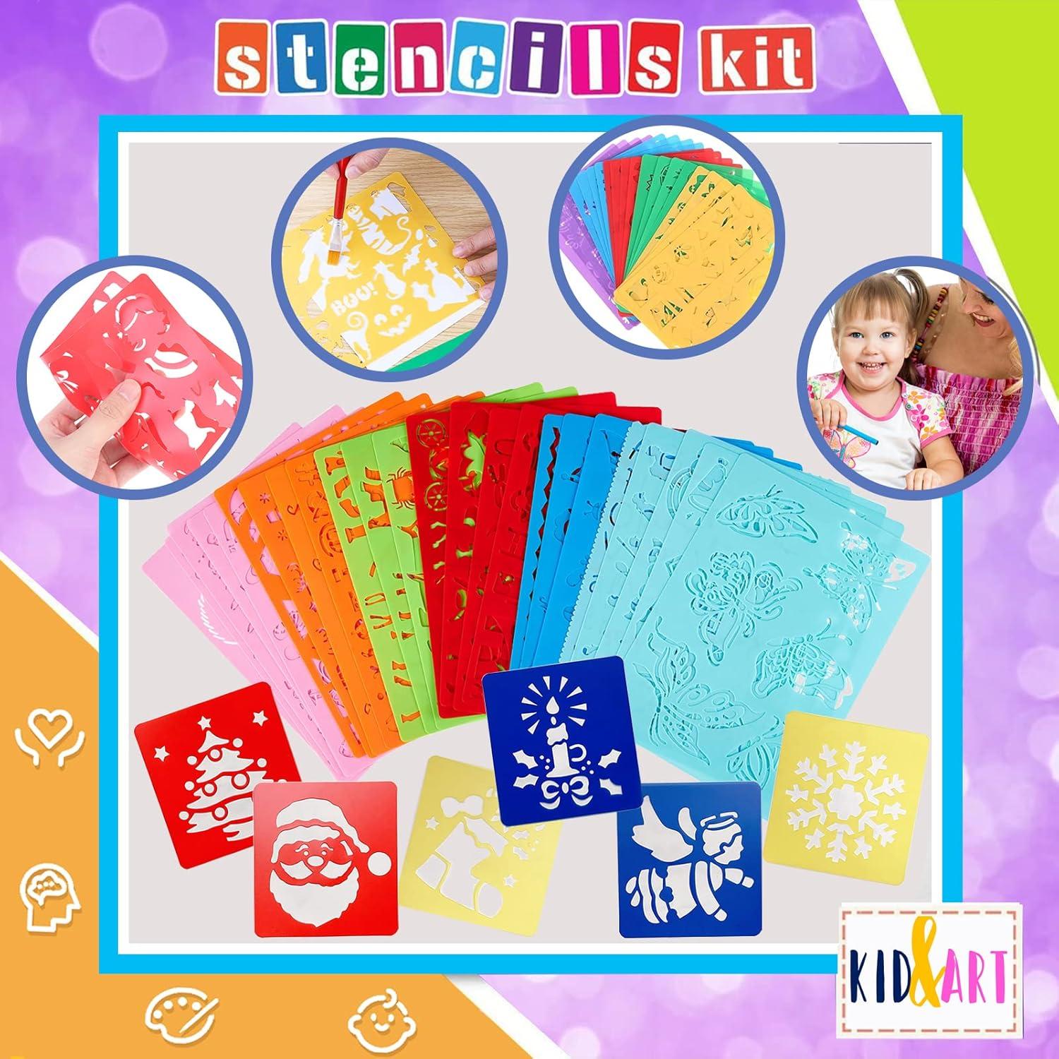 Set de 30 Plantillas de Dibujo LanMa para Niños - 400 Imágenes