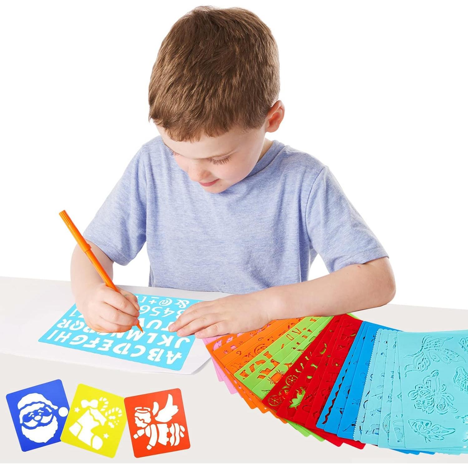 Set de 30 Plantillas de Dibujo LanMa para Niños - 400 Imágenes