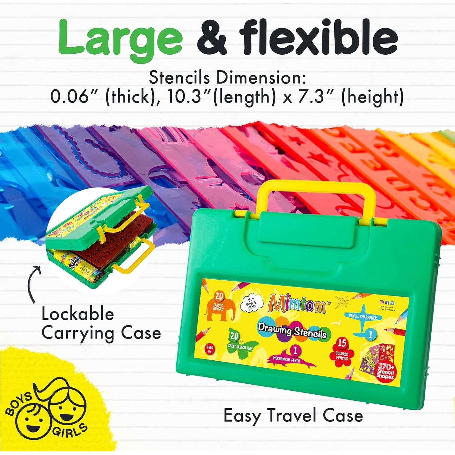 Kit de Plantillas para Dibujar Mimtom - 60 Piezas para Niños