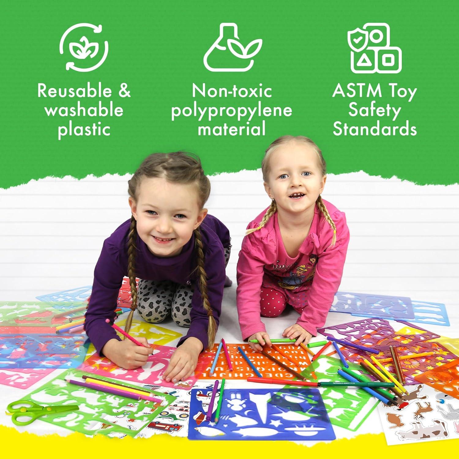 Kit de Plantillas para Dibujar Mimtom - 60 Piezas para Niños