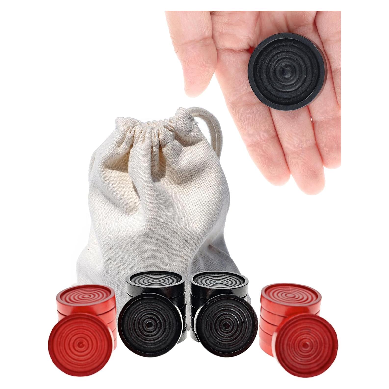 Piezas de Damas de Madera WE Games - 24 Piezas 3.81 cm