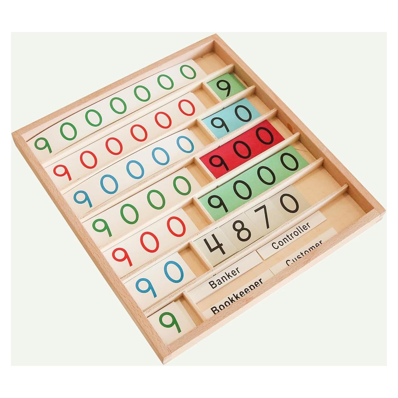 Juego del Banco Montessori Outlet para Niños 6-12 Años