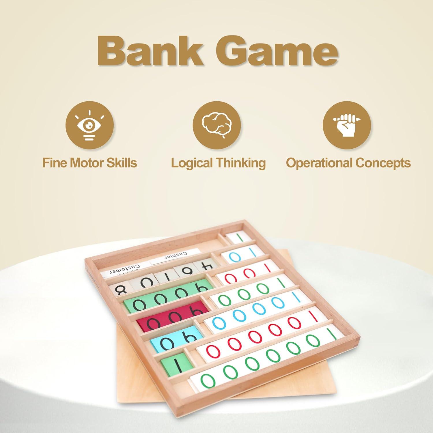 Juego del Banco Montessori Outlet para Niños 6-12 Años