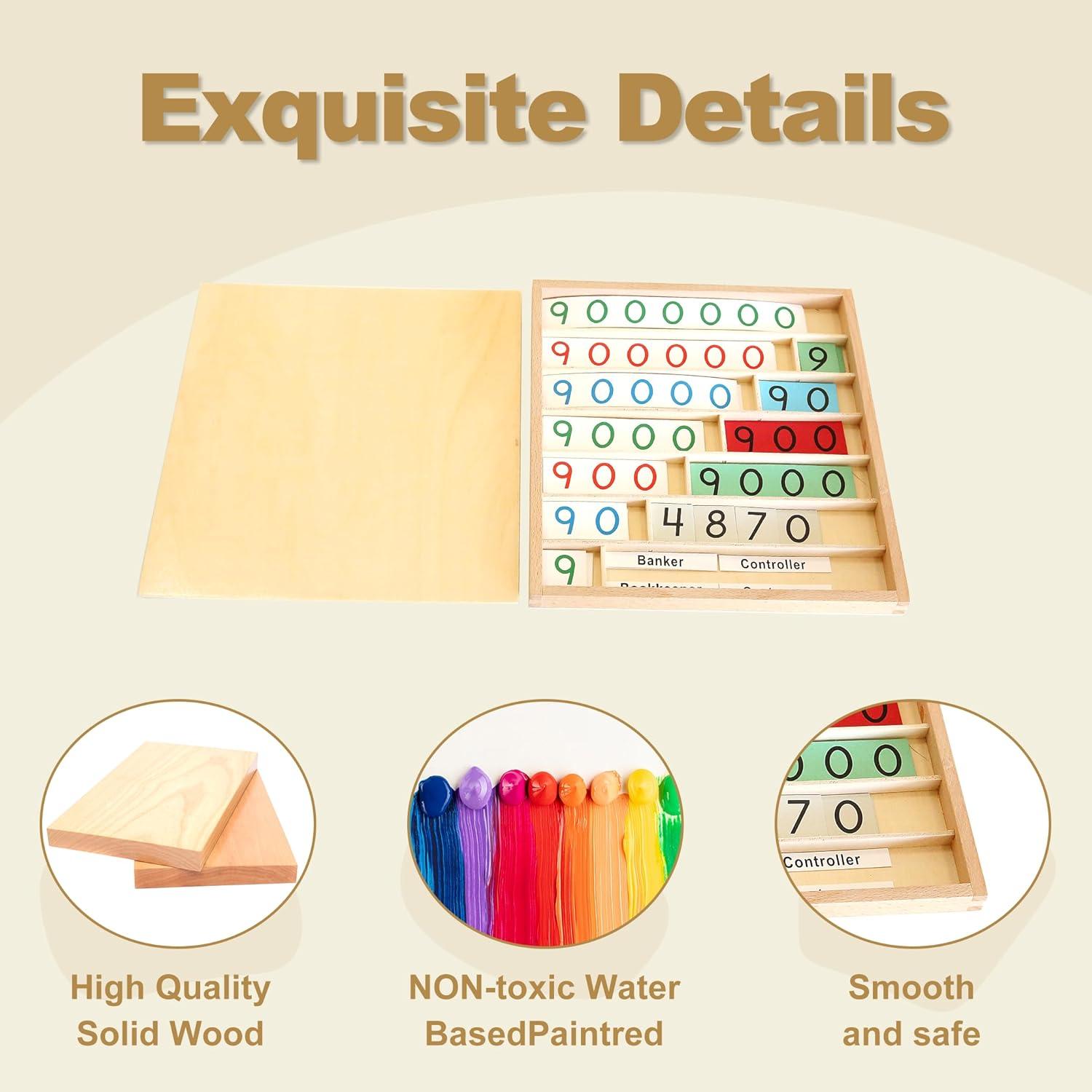 Juego del Banco Montessori Outlet para Niños 6-12 Años