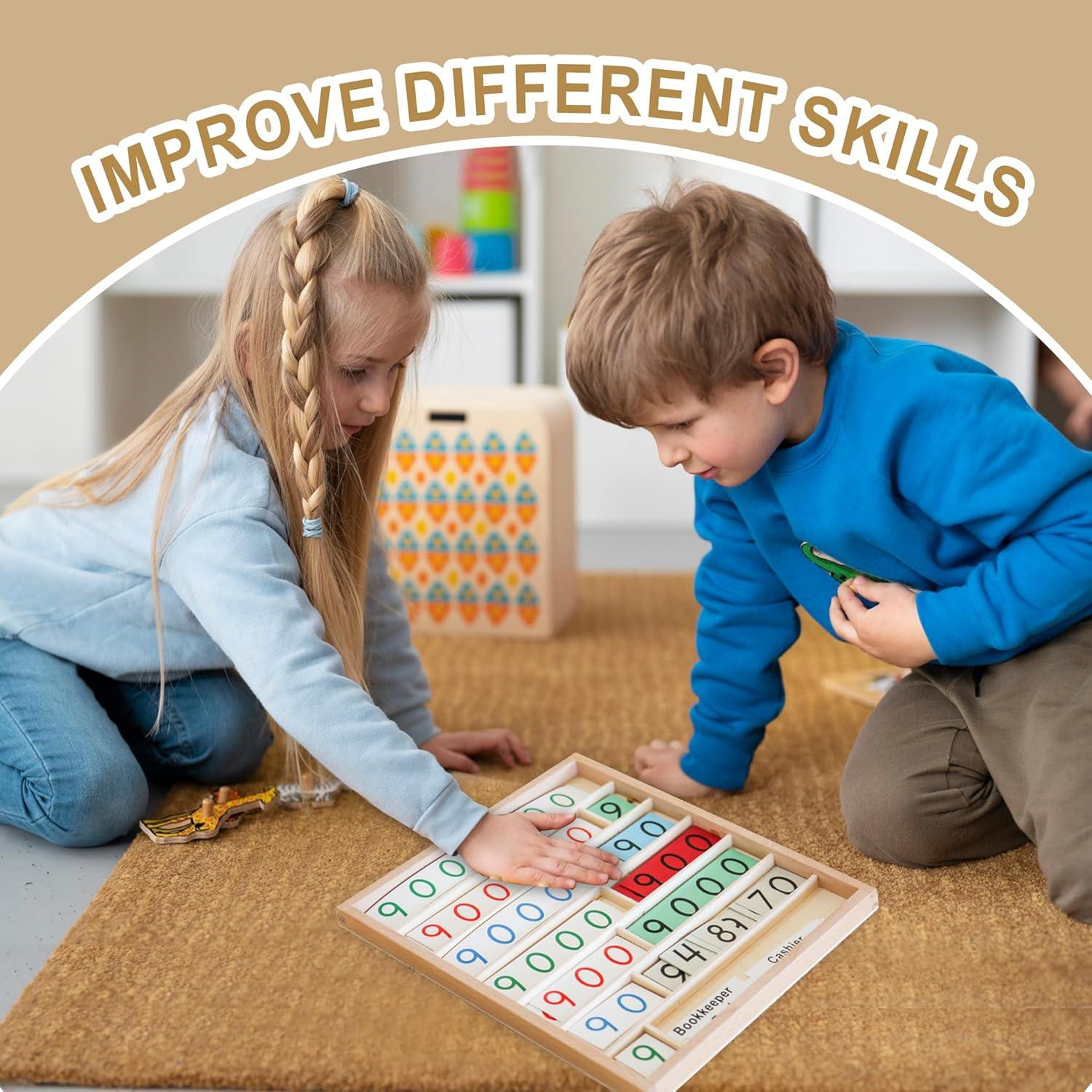 Juego del Banco Montessori Outlet para Niños 6-12 Años