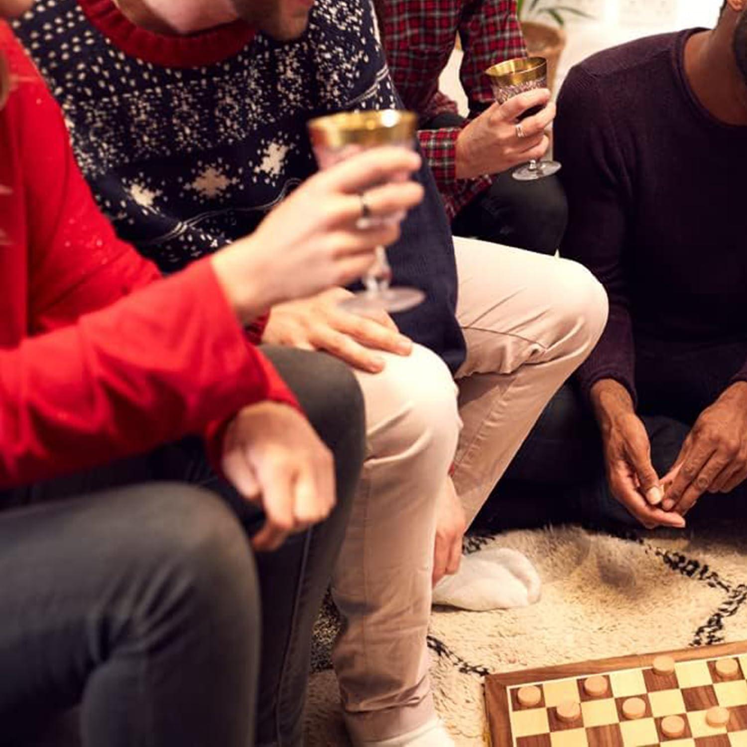 Piezas de Damas y Backgammon Baspoom 15 Piezas Madera