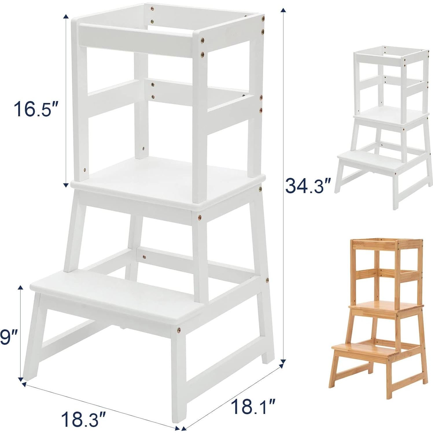 Escalera Montessori Wiifo para Niños con Barandilla de Seguridad