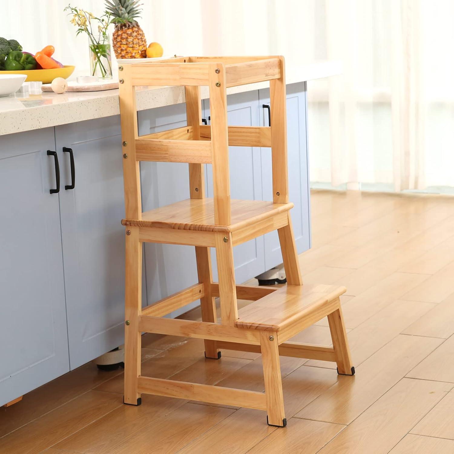 Escalera de cocina Wiifo para niños 18 meses - 3 años madera