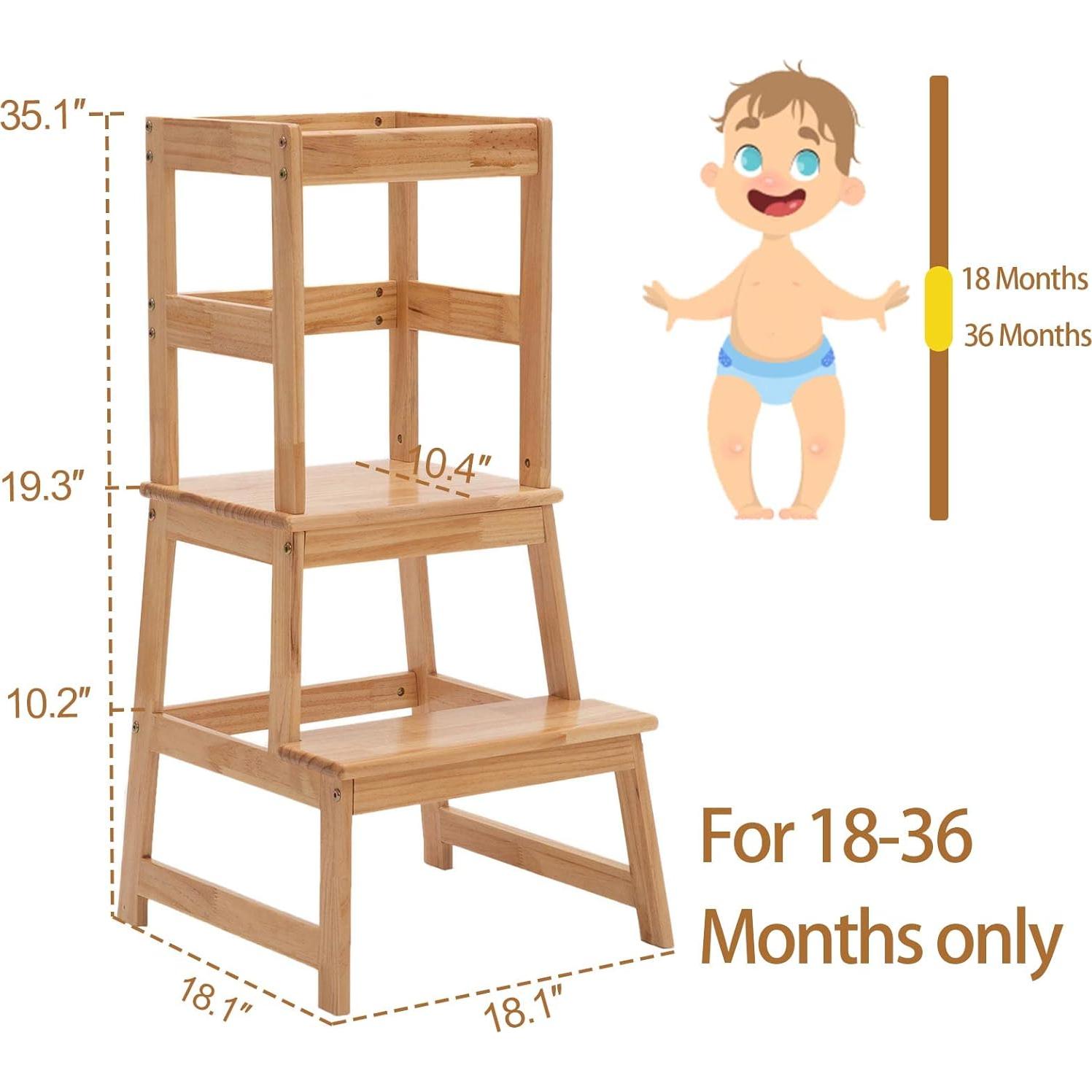 Escalera de cocina Wiifo para niños 18 meses - 3 años madera