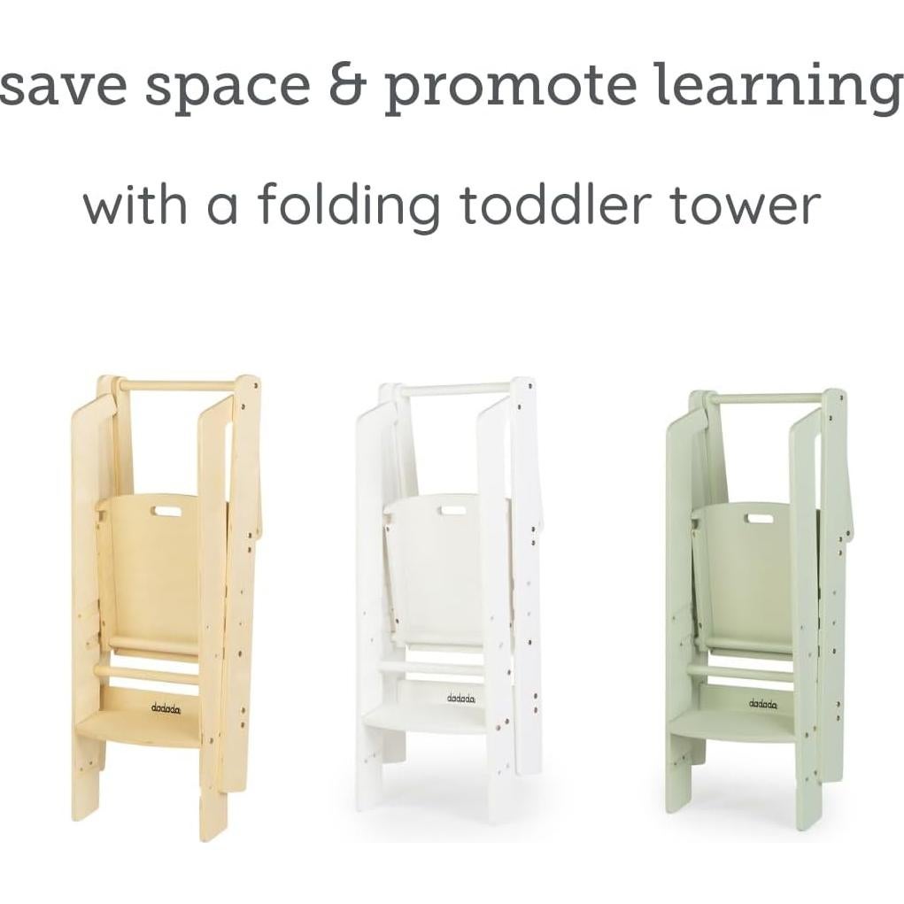 Torre Montessori Plegable Dadada Verde Salvia para Niños