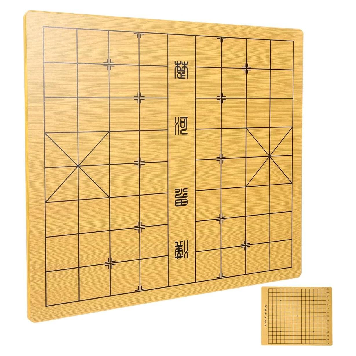 Tablero de Ajedrez Chino Doble Cara de Madera 38.5x31 cm