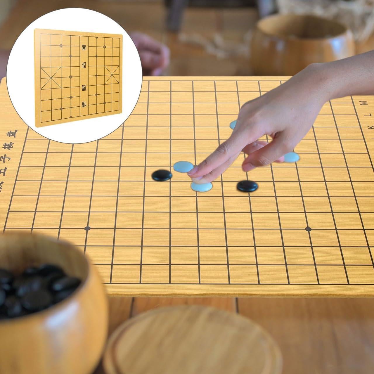 Tablero de Ajedrez Chino Doble Cara de Madera 38.5x31 cm