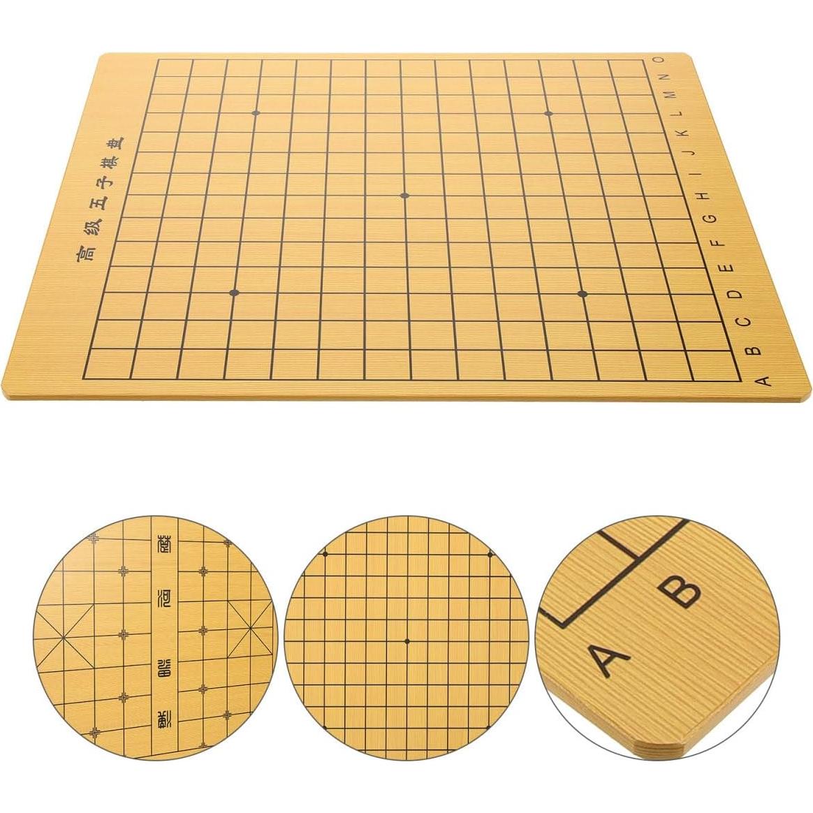 Tablero de Ajedrez Chino Doble Cara de Madera 38.5x31 cm