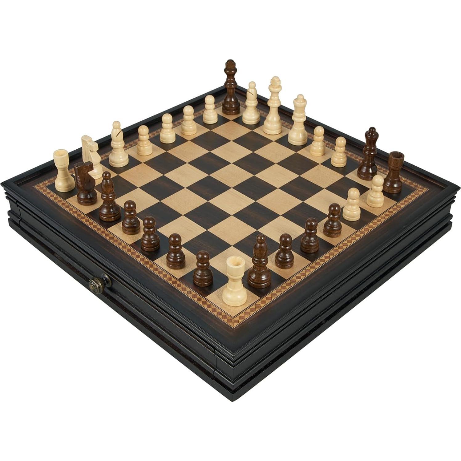 Juego de Ajedrez Magnético BIVOMON 31.75 cm con 2 Cajones