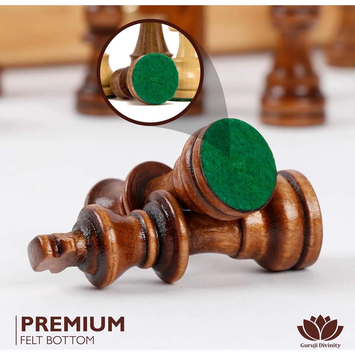 Juego de Ajedrez de Madera Blessings Decor 10.16 cm Rey