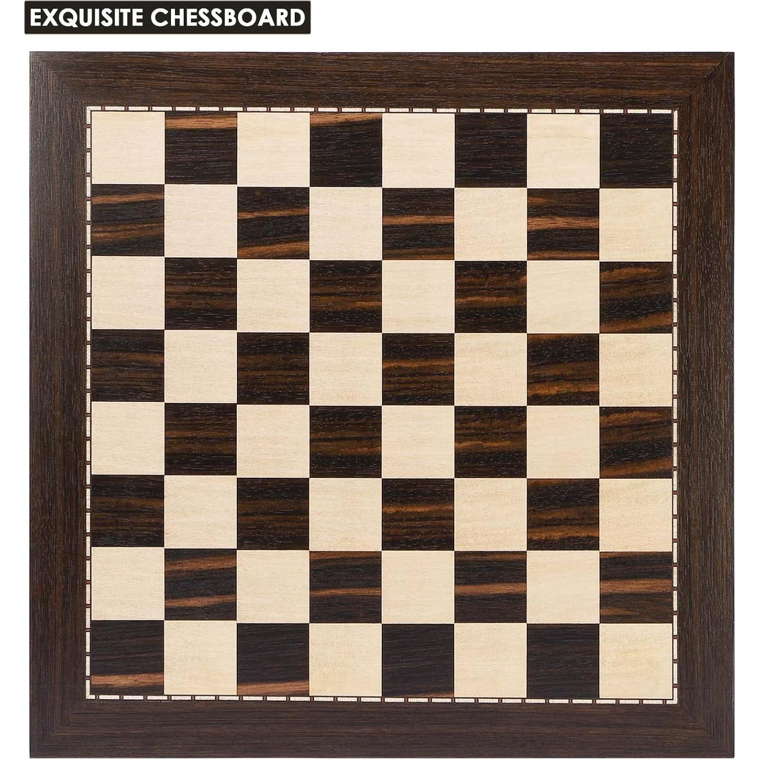 Tablero de Ajedrez Profesional AMEROUS 48.26 cm Madera