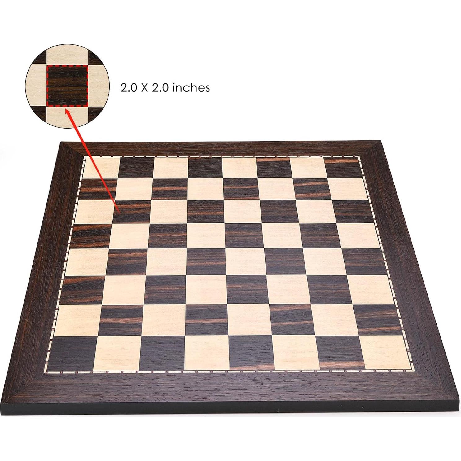 Tablero de Ajedrez Profesional AMEROUS 48.26 cm Madera