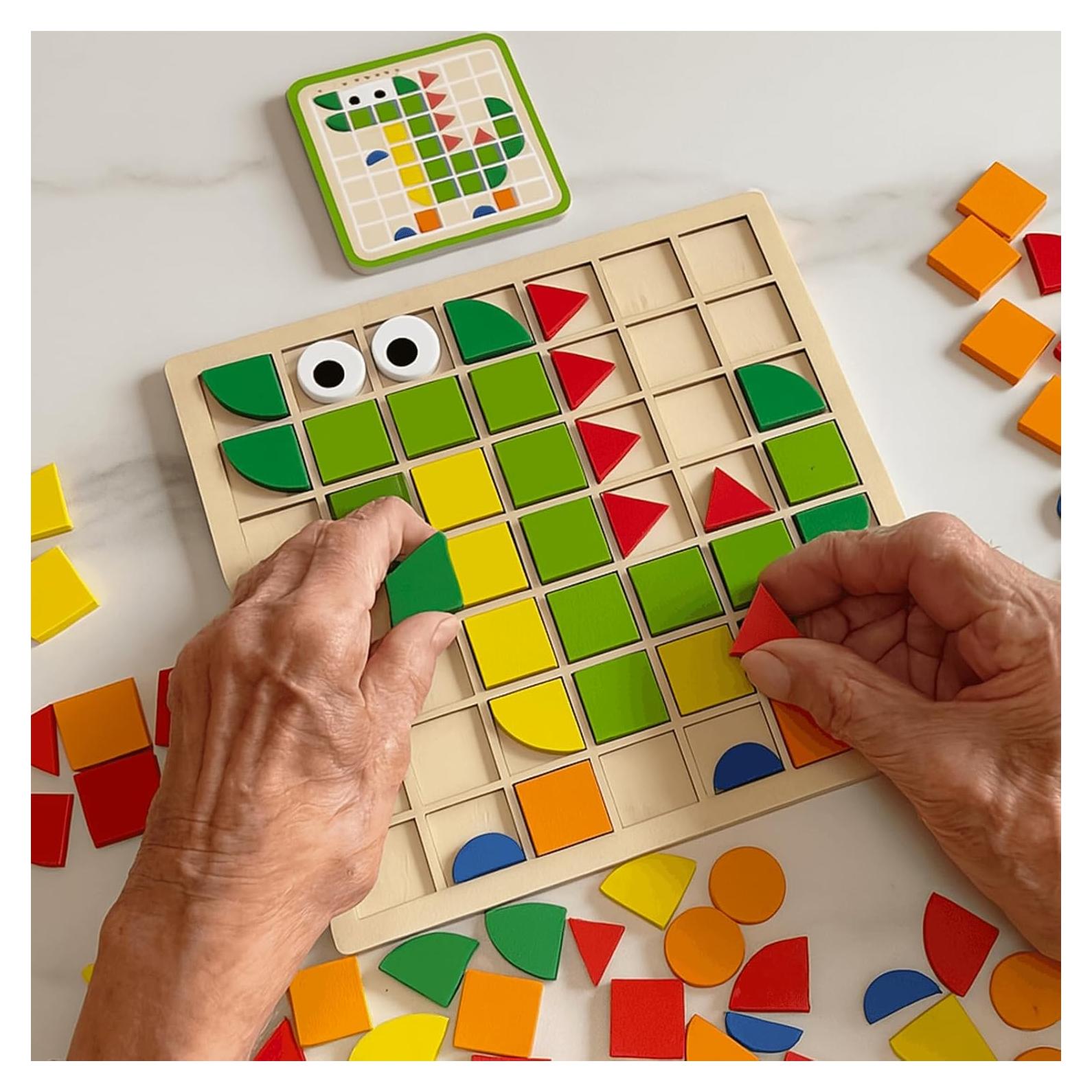 Rompecabezas de Madera ECROUATY para Demencia - Terapia Cognitiva