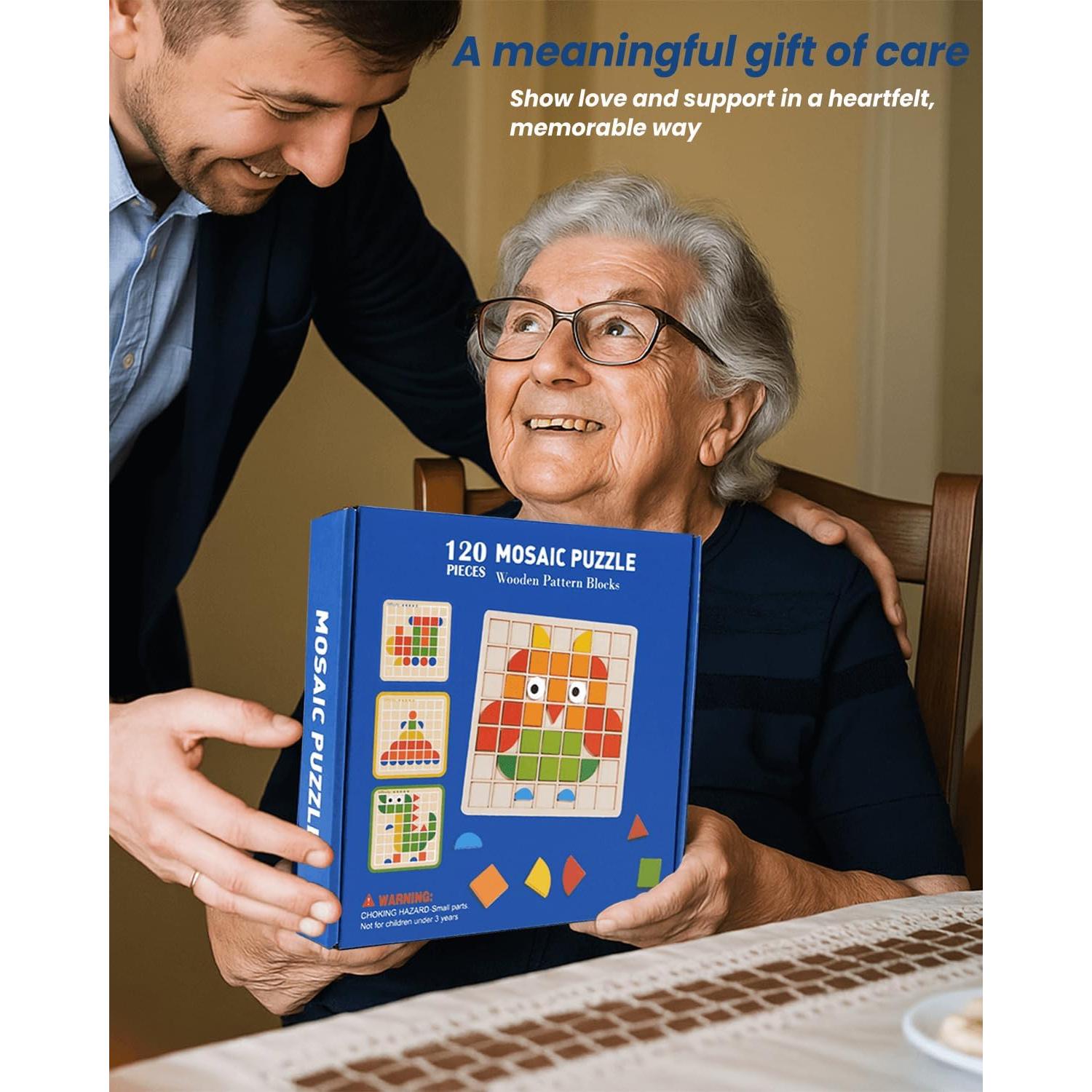 Rompecabezas de Madera ECROUATY para Demencia - Terapia Cognitiva