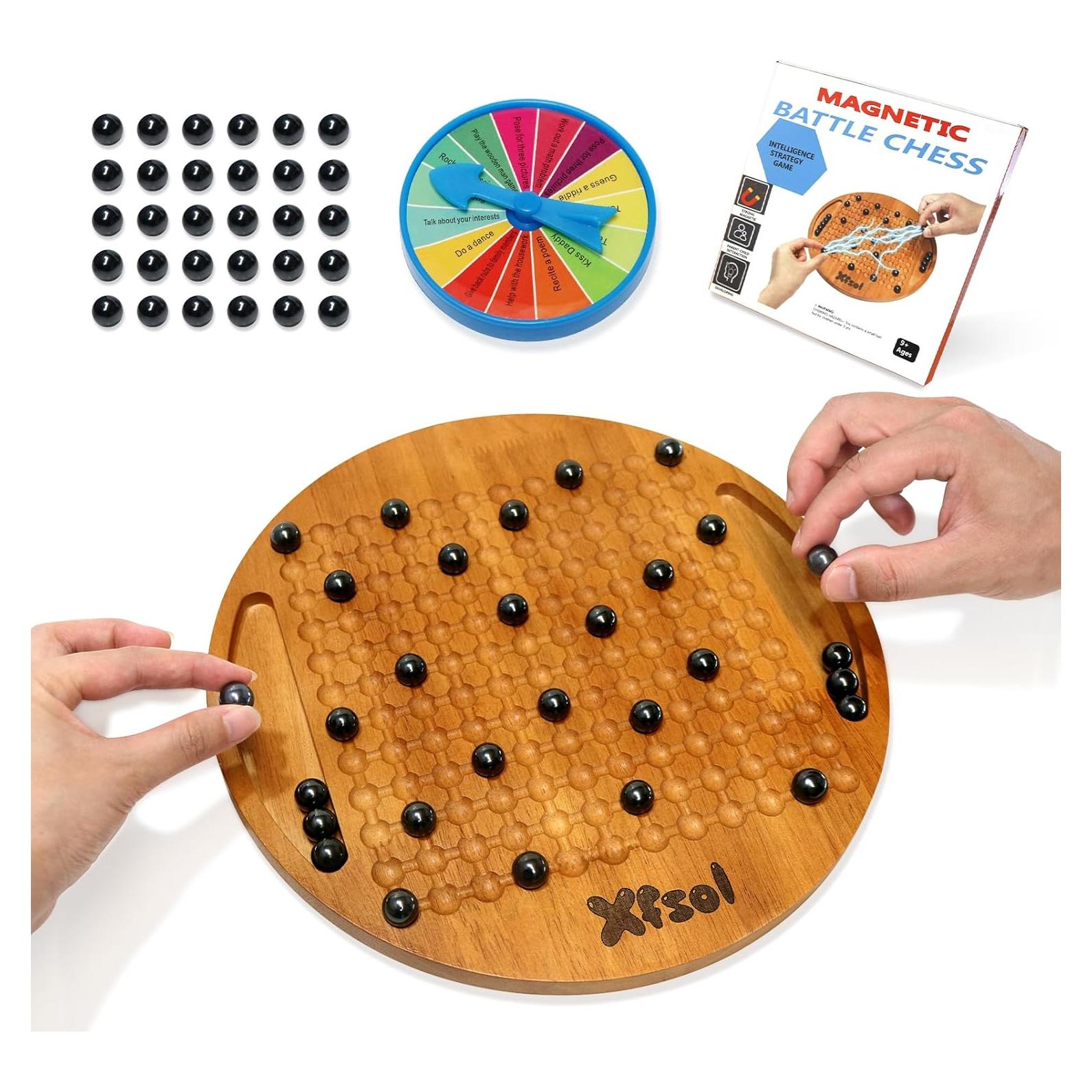 Juego de Ajedrez Magnético de Madera Xfsol 29cm 30 Piezas