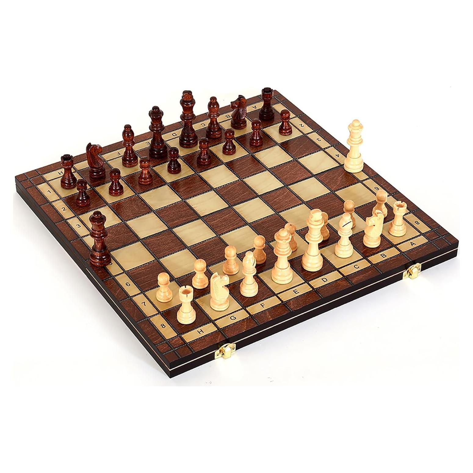 Juego de Ajedrez de Madera Deluxe 43 cm - Strategyify