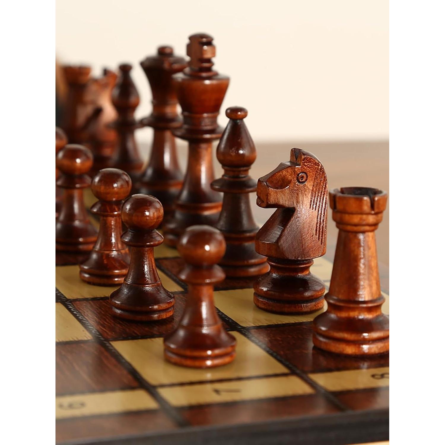 Juego de Ajedrez de Madera Deluxe 43 cm - Strategyify