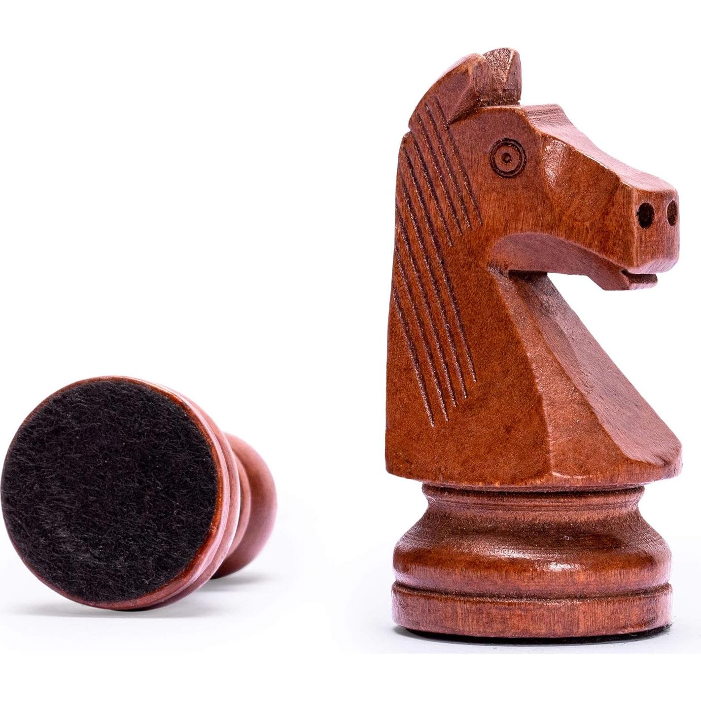 Juego de Ajedrez Husaria Staunton Torneo No. 6 con 2 Reinas Extra