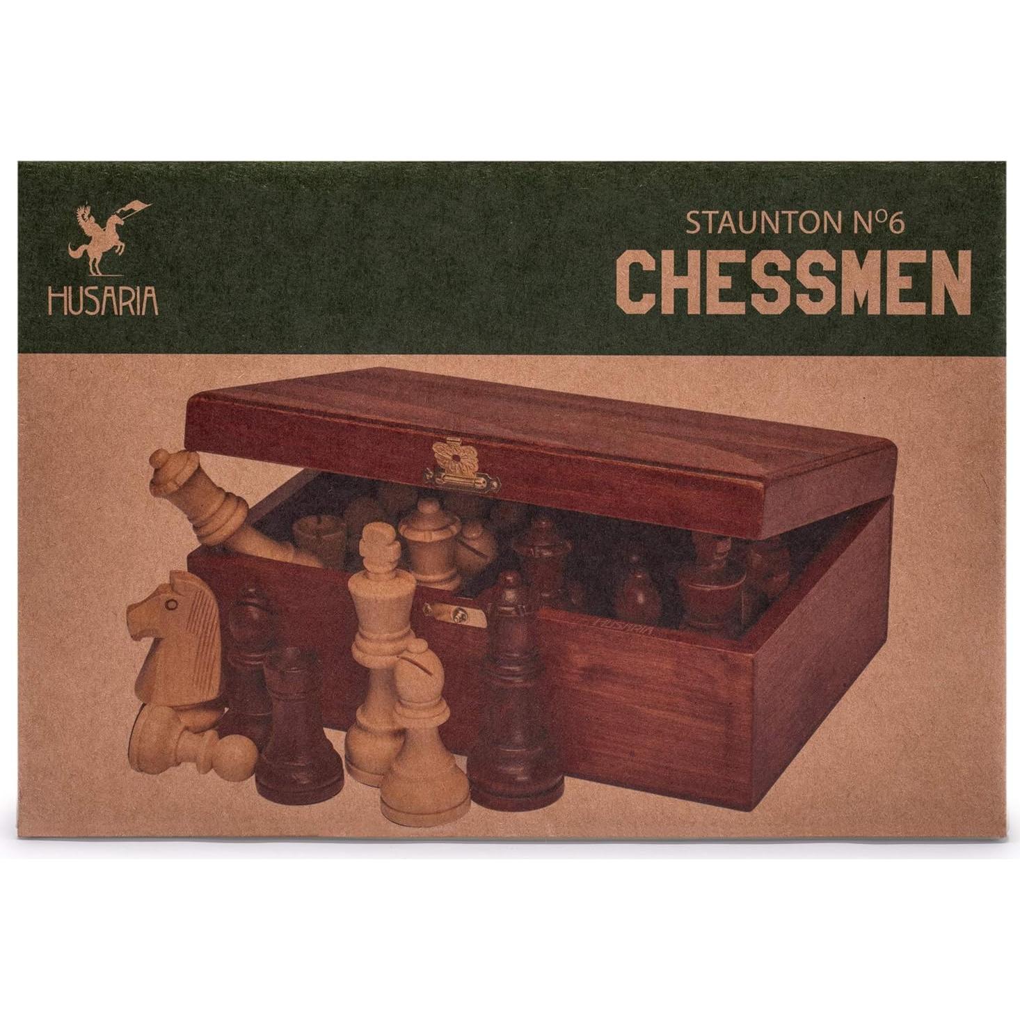 Juego de Ajedrez Husaria Staunton Torneo No. 6 con 2 Reinas Extra