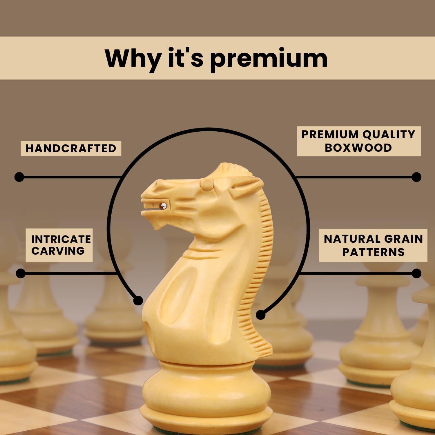 Juego de Ajedrez Profesional Staunton Royal Chess Mall 34 Piezas