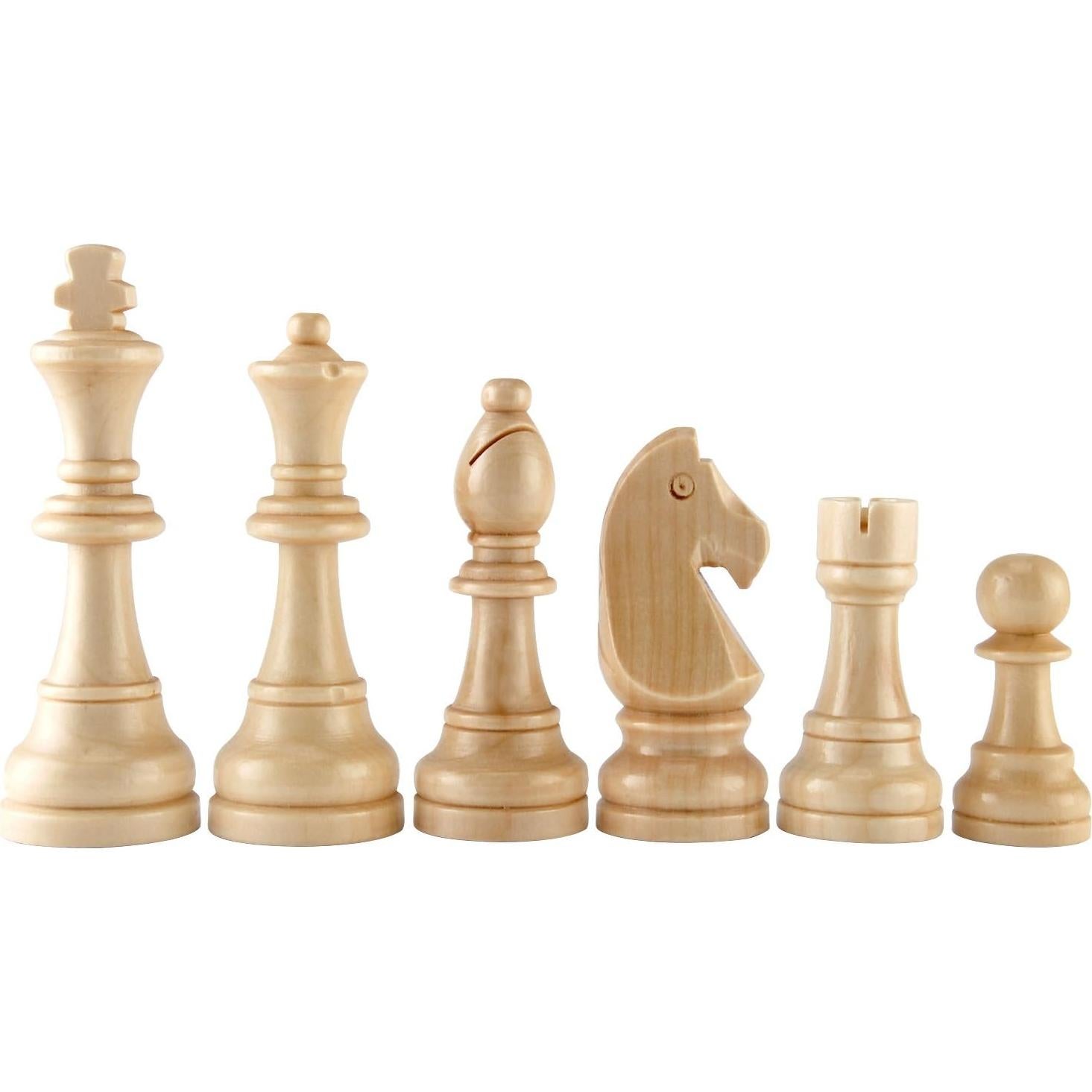 Piezas de Ajedrez de Madera Amerous Estilo Francés 11.56 cm