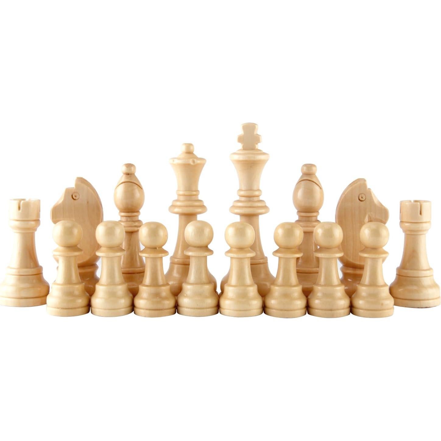 Piezas de Ajedrez de Madera Amerous Estilo Francés 11.56 cm