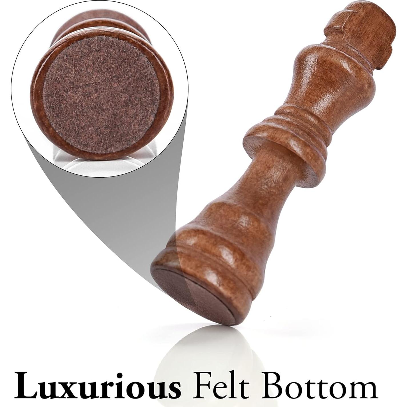 Piezas de Ajedrez de Madera Ondekt - 32 Piezas Estilo Staunton