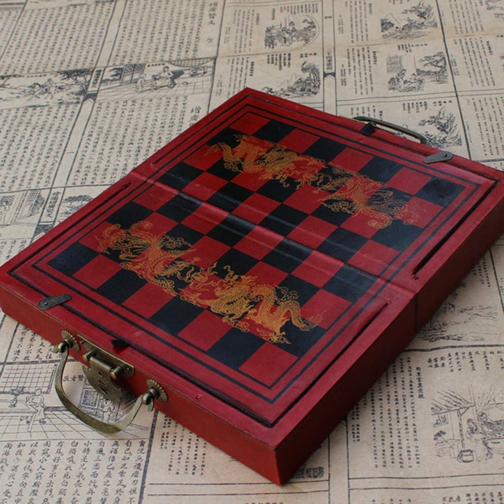 Juego de Ajedrez Chino Vintage BlingGlow 32 Piezas Resina