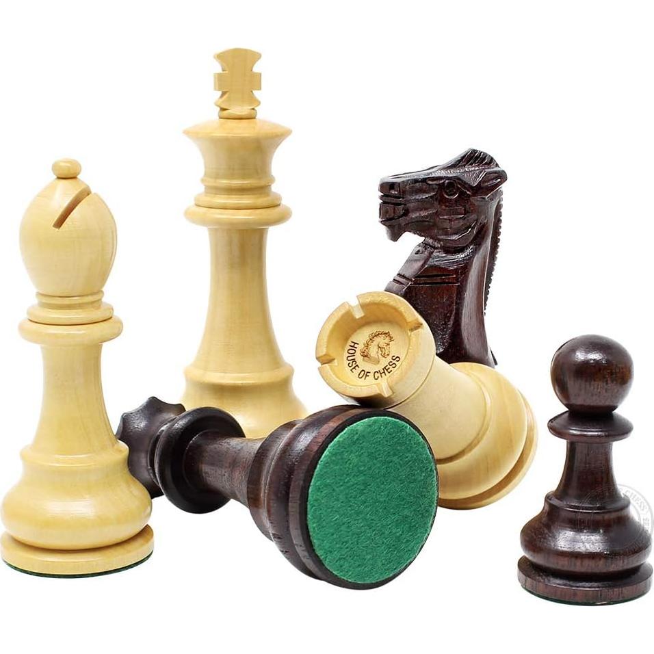 Piezas de Ajedrez de Torneo Casa de Ajedrez Staunton 34 Piezas