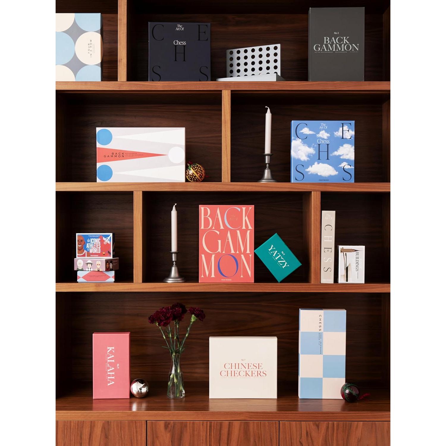 Juego de Ajedrez de Madera Azul con Tablero Plegable - PrintWorksMarket