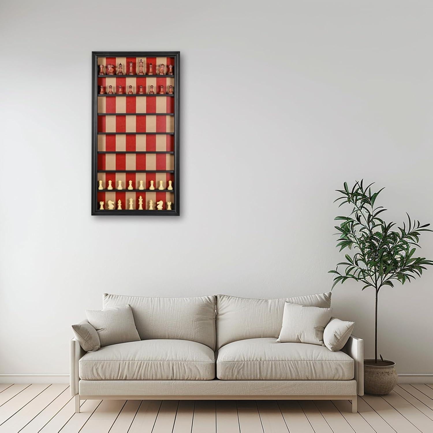 Juego de Ajedrez de Madera Vertical Wahartoly 72.4x39.1cm