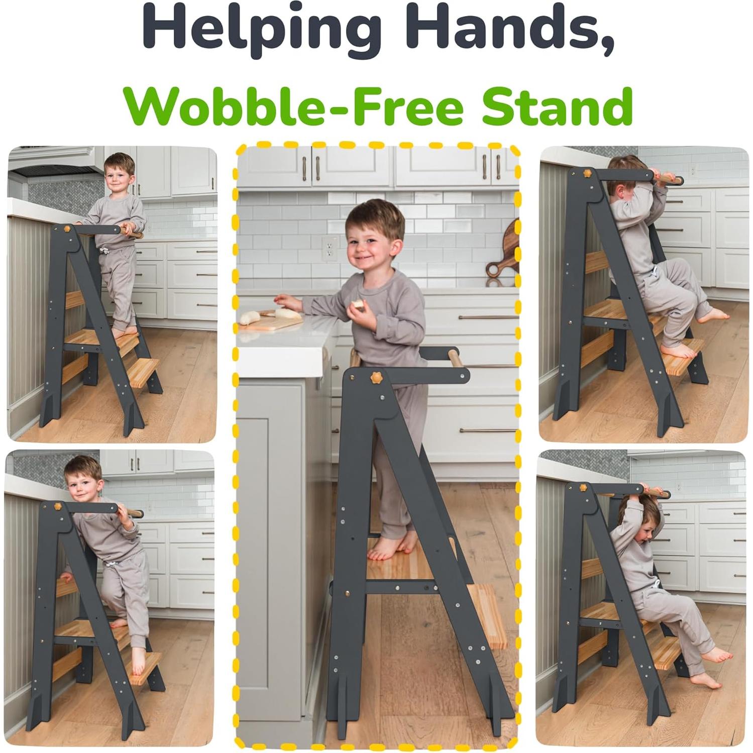 Torre Plegable Ajustable Ocodile para Niños - Escalón Antideslizante