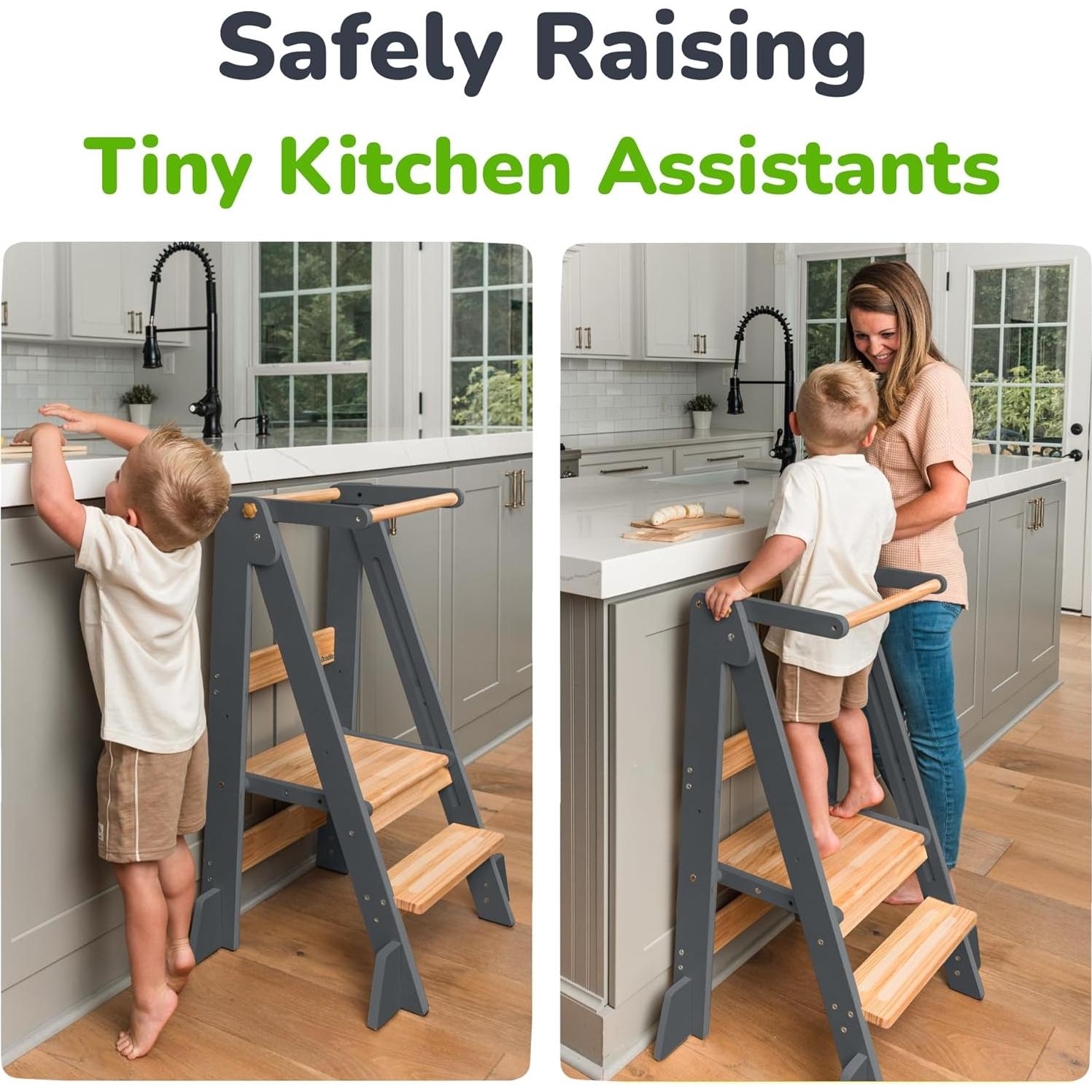 Torre Plegable Ajustable Ocodile para Niños - Escalón Antideslizante