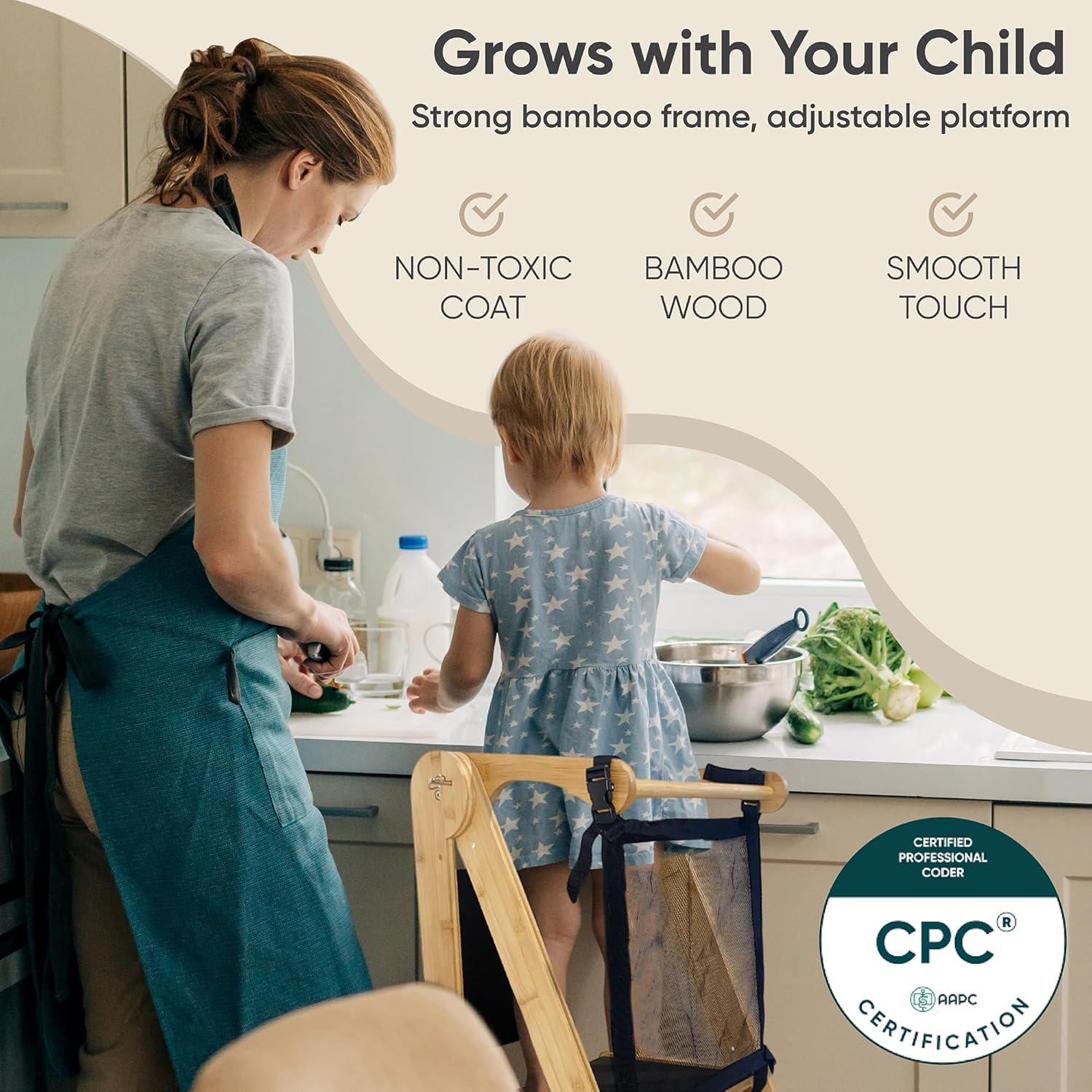 Torre Plegable para Niños SK Designs - Aprendizaje Seguro en Cocina