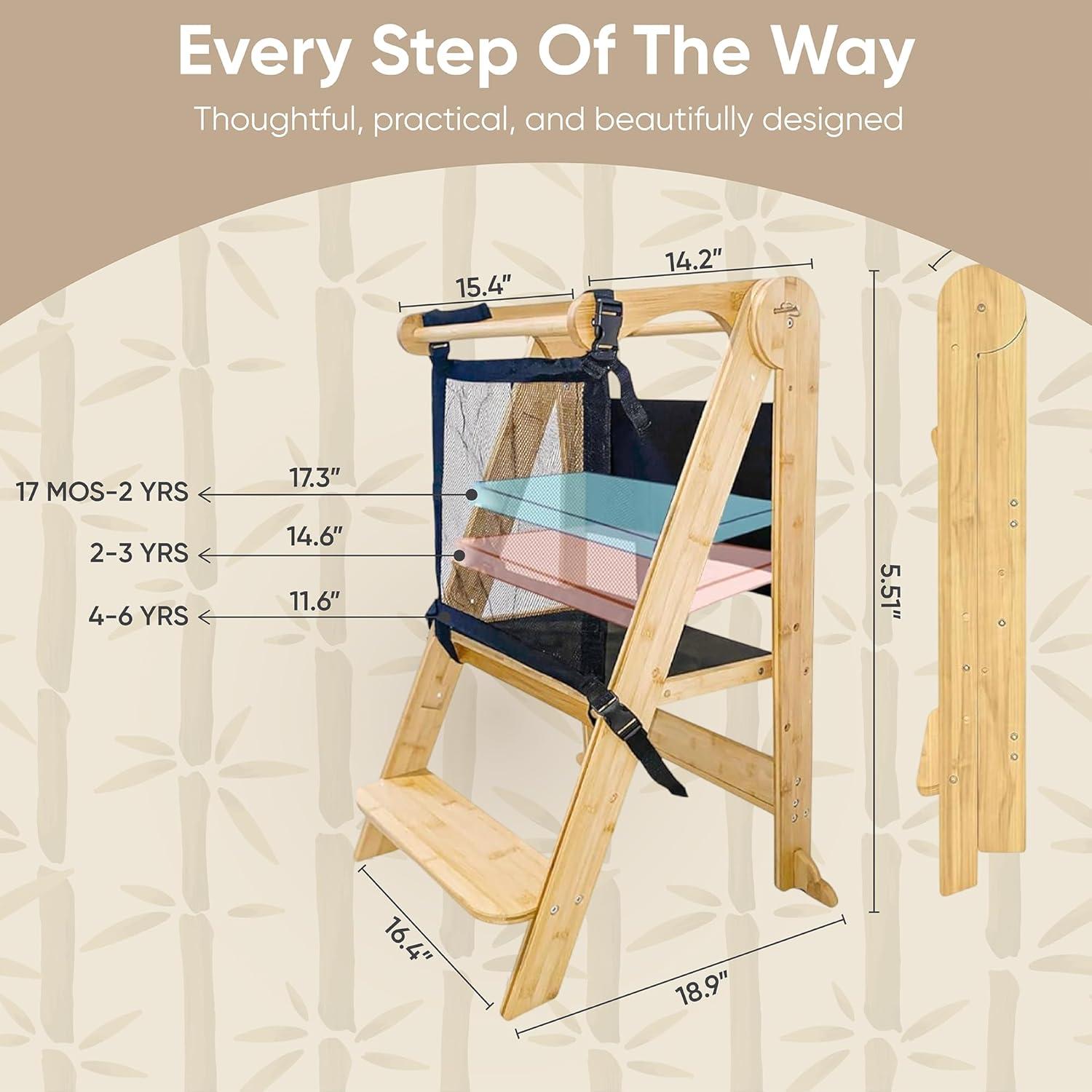 Torre Plegable para Niños SK Designs - Aprendizaje Seguro en Cocina