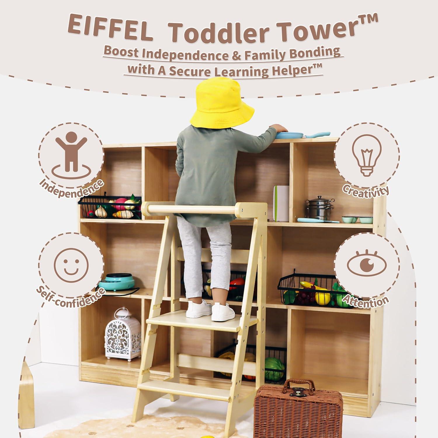 Escalera de Cocina Damoch® para Niños - Torre de Ayuda Ajustable